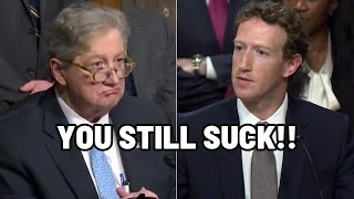 GOP Senators Ruthlessly Grills Mark Zuckerberg At Hearing Get Standing Ovation [upl. by Hnacogn31]