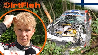 Rovanperä CRASHES 😱 WRC Rally Finland 2024 [upl. by Lagiba]