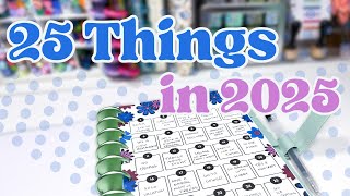 2025 Planner Setup 25 Things Id Like to Do in 2025 [upl. by Donall121]