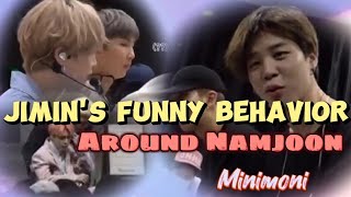 Jimins Funny Behavior Around Namjoon minimoni jimin namjoon [upl. by Maurene]