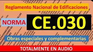 CE030  Obras especiales y complementarias  Totalmente en audio [upl. by Atinnod]