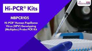 HiPCR® Human Papilloma Virus HPV Genotyping Multiplex Probe PCR Kit  MBPCR105 [upl. by Fionna434]