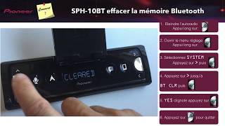 SPH10BT Comment effacerréinitialiser la mémoire Bluetooth [upl. by Schmidt]