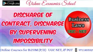 Discharge of Contract Discharge by supervening impossibility [upl. by Occor]