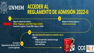 CÓMO INSCRIBIRTE PARA EL EXAMEN DE ADMISIÓN SAN MARCOS 20222 PARTE 1  DESCARGAR REGLAMENTO [upl. by Ahcsap]