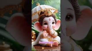 Jai shree Ganeshshortvideo Viral Cute 🙏🙏🙏🙏 [upl. by Atikim]