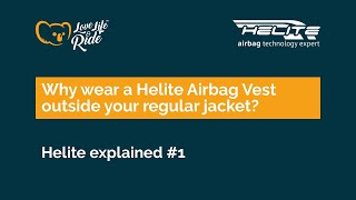 Why wear a HELITE airbag vest outside your regular bike jacket [upl. by Ragland]