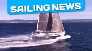 Hydrofoil world speed record 5136 knots by Hydroptere in Hyeres [upl. by Hollah369]