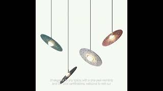 Nordic Small Waterstone Aluminum Small Round Pendant Light For Dining Room [upl. by Rossing573]