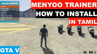 HOW TO INSTALL GTA 5 MENYOO TRAINER IN TAMIL  GTA 5 MOD  100 [upl. by Lazarus390]