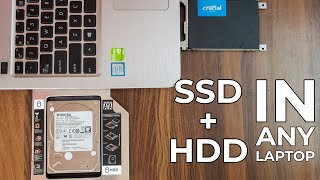 Use SSD amp HDD together in any Laptop  Install SSD in any Laptop  Hindi ssdhdd [upl. by Yevrah]