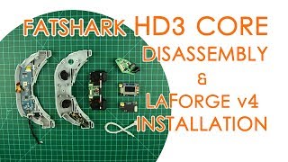 Fatshark HD3 Core disassembly LaForge V4 installation and Fan mod  QUICK GUIDE [upl. by Massab827]