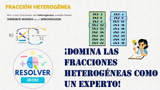 quotFRACCIONES HETEROGENEAS Aprende Trucos Prácticos para Resolver Problemas de Forma más Sencillaquot [upl. by Acimaj]