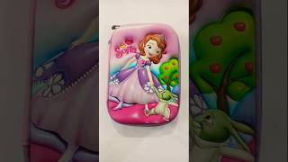 Princess sofia jumbo pencil box with filling stationery stationery schoolsupplies cutestationary [upl. by Maridel]