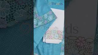 quotGraceful Blue Noil Kota Cutwork Saree traditionality traditionalstyle indiancraft handwoven [upl. by Fiedler]