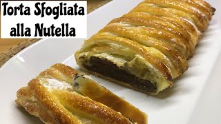 SFOGLIATA ALLA NUTELLA in 5 minuti NUTELLA PUFF PASTRY [upl. by Gweneth955]