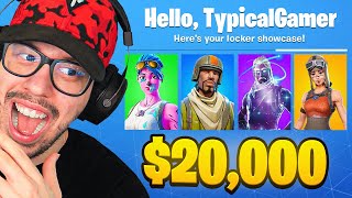 My 20000 Fortnite LOCKER TOUR Rare Skins [upl. by Vinny]