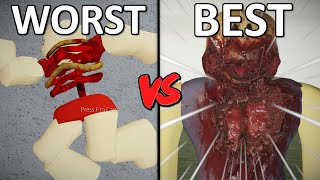 the WORST roblox GORE vs the BEST roblox GORE [upl. by Edasalof]