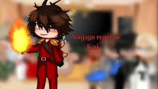 Past Ninjago react to kai  Gacha club  Ninjago gacha [upl. by Thadeus]