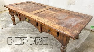 How to Refinish a Coffee Table for Beginners [upl. by Derte797]