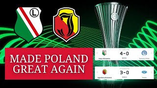 JAGIELLONIA I LEGIA MADE POLAND GREAT AGAIN LIGA KONFERENCJI JAGIELLONIA  MOLDE LEGIA  DYNAMO [upl. by Zedecrem]