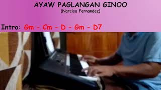 Ayaw Paglangan Ginoo Lyrics and Chords [upl. by Orfield]