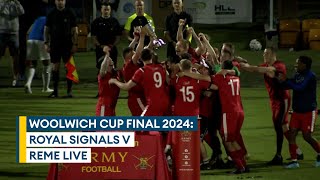 Woolwich Cup final LIVE  Royal Signals v REME  Army Inter Corps football [upl. by Donavon]