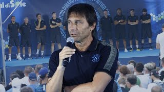 CONTE annuncia lo staff SSC Napoli 🎙️ quotVE LI PRESENTO TUTTIquot [upl. by Hanad570]