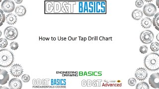 How To Use Our Tap Drill Chart [upl. by Amati]