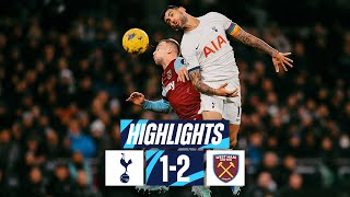 TOTTENHAM HOTSPUR 12 WEST HAM  PREMIER LEAGUE HIGHLIGHTS [upl. by Kellina]