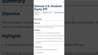 SCHD is the GOAT of Dividend ETFs investing dividendinvesting stocks dividends schd [upl. by Aiuqal]