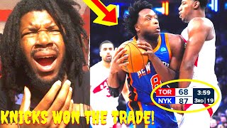 KNICKS VS RAPTORS REACTION 2024 NEW YORK KNICKS VS TORONTO RAPTORS HIGHLIGHTS REACTION 2024 [upl. by Gaylor934]