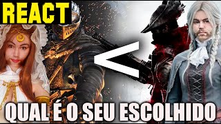 REACT Os MELHORES chefes da saga Dark Souls e Bloodborne  TOP 10 [upl. by Borgeson]