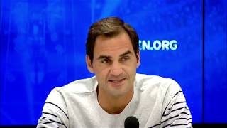 Roger Federer quotSometimes these scores just happenquot  US Open 2019 R4 Press Conference [upl. by Phyllys]