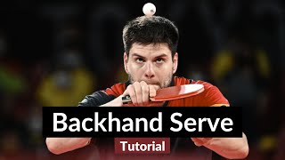 Dimitrij Ovtcharov Backhand Serve Tutorial A World Class Serve [upl. by Horten19]