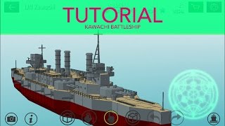 Warship Craft  Kawachi Battleship Tutorial [upl. by Ainirtac]