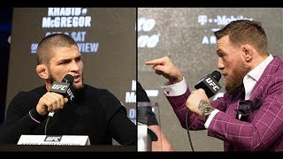 Nejlepší z tiskovky Khabib vs McGregor CZ [upl. by Ynnol]