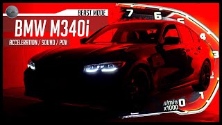 BMW M340i 2020 G20AccelerationSoundPOV  Ubrzanje  Zvuk  Vozačeva perspektiva [upl. by Heber731]