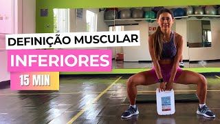 Musculação em Casa  Treino de INFERIORES 15 Min [upl. by Solracnauj]