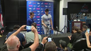 Dodgers Shohei Ohtani makes history in Miami becomes first 5050 player [upl. by Wagstaff]