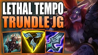 HOW TO PLAY TRUNDLE JUNGLE AFTER THE RETURN OF LETHAL TEMPO  Gameplay Guide League of Legends [upl. by Iraj]