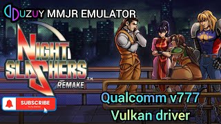 50 FPS Playable  Night Slashers Remake  Uzuy mmjr Emulator on android [upl. by Lapides392]