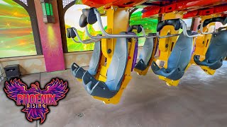 PHOENIX RISING POV  Busch Gardens Tampa  Front amp Back Row [upl. by Artinak]