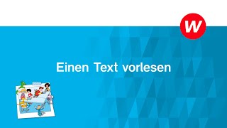 Grundschule Deutsch  Erklärvideo Einen Text vorlesen [upl. by Tirzah158]