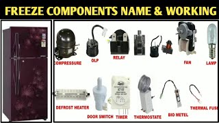 Fridge Electrical Components Name amp Working [upl. by Aneras506]