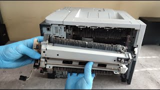 HOW TO REPLACE THE FUSER UNIT ON HP LASERJET P3015 [upl. by Anileba847]