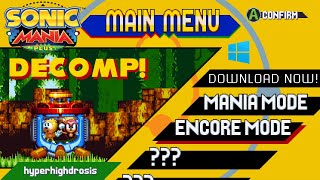 This Video Might Get Banned Sonic Mania Plus Decompilation DOWNLOAD 2023 [upl. by Airyk]