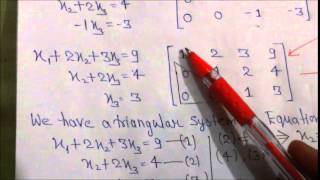 Gaussian Elimination amp GaussJordan Eliminatiom and also differences between both method PART1 [upl. by Sublett]