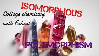 Isomorphism and Polymorphism  difference between them  class 11 chemistry [upl. by Alliuqal]