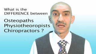 1 What is the difference between Osteopathy Chiropractice Physio [upl. by Anadroj]